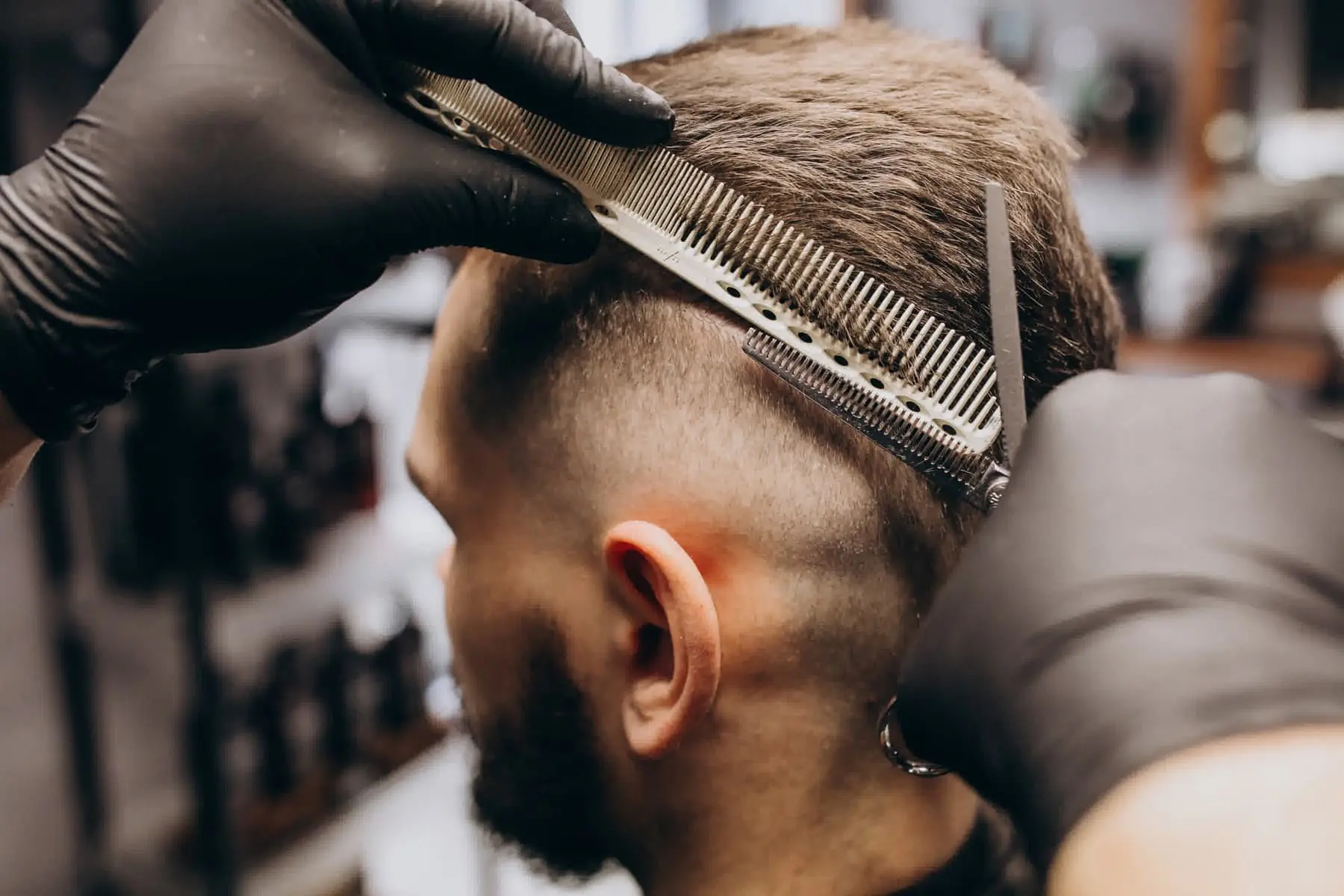 Blade and Bone barber chair and tools