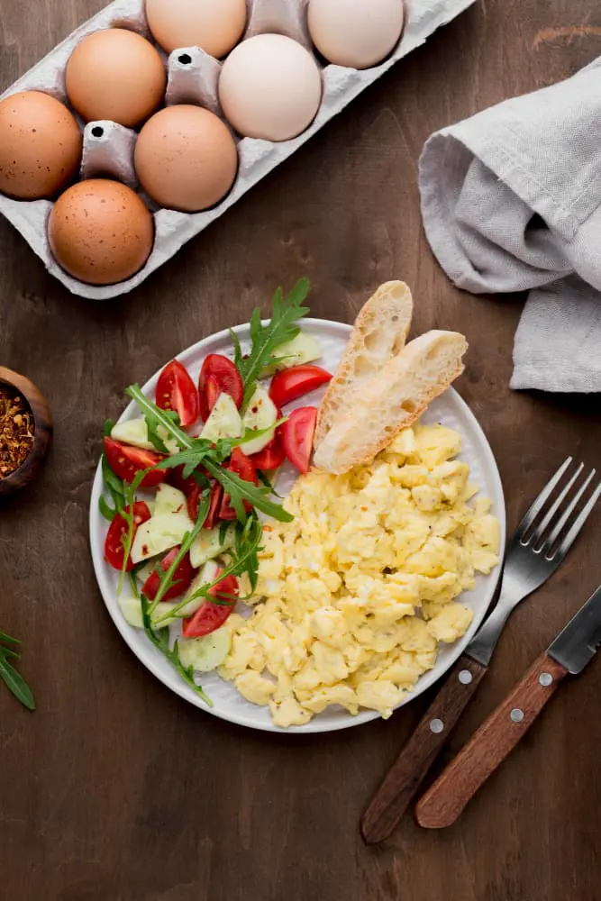 Eggs dish served at the cafe