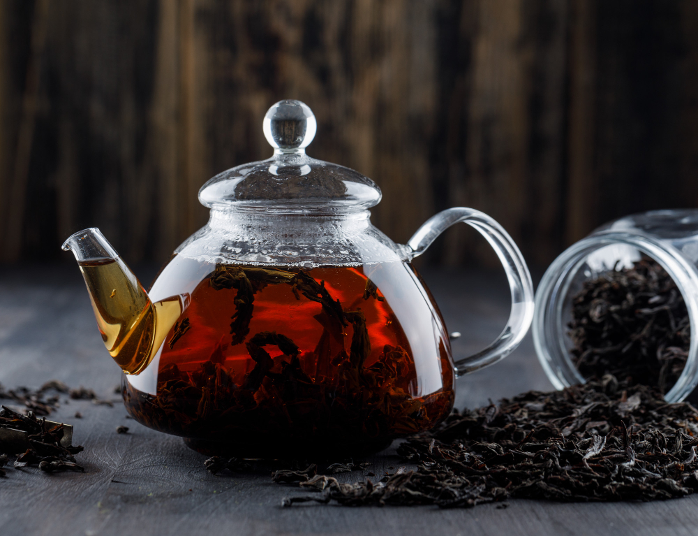 Loose-leaf tea served at The Crown and Kettle